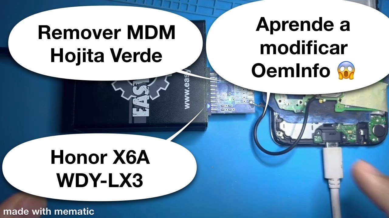 Remover Quitar MDM Honor X6A WDY-LX3 Easy JTag ISP Explicado Paso a Paso 🥳✅🚂👻🙏🤯