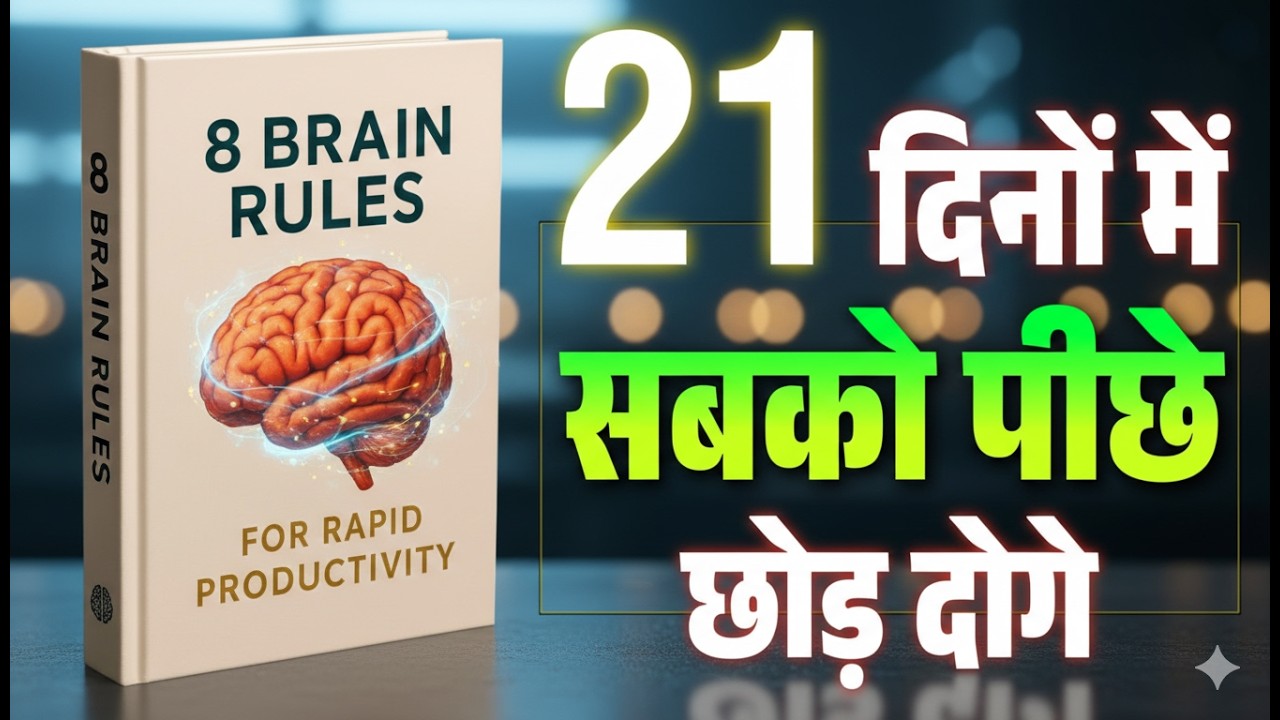 8 Brain Rules Book Summary in Hindi | Mindset Hacks | John Medina Book | Books Adda | Audiobook
