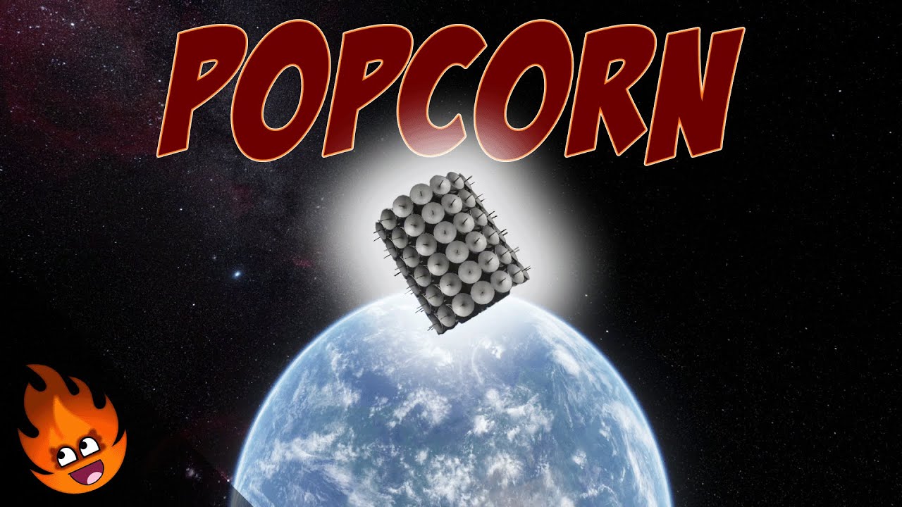 Popcorn Relay in KSP.