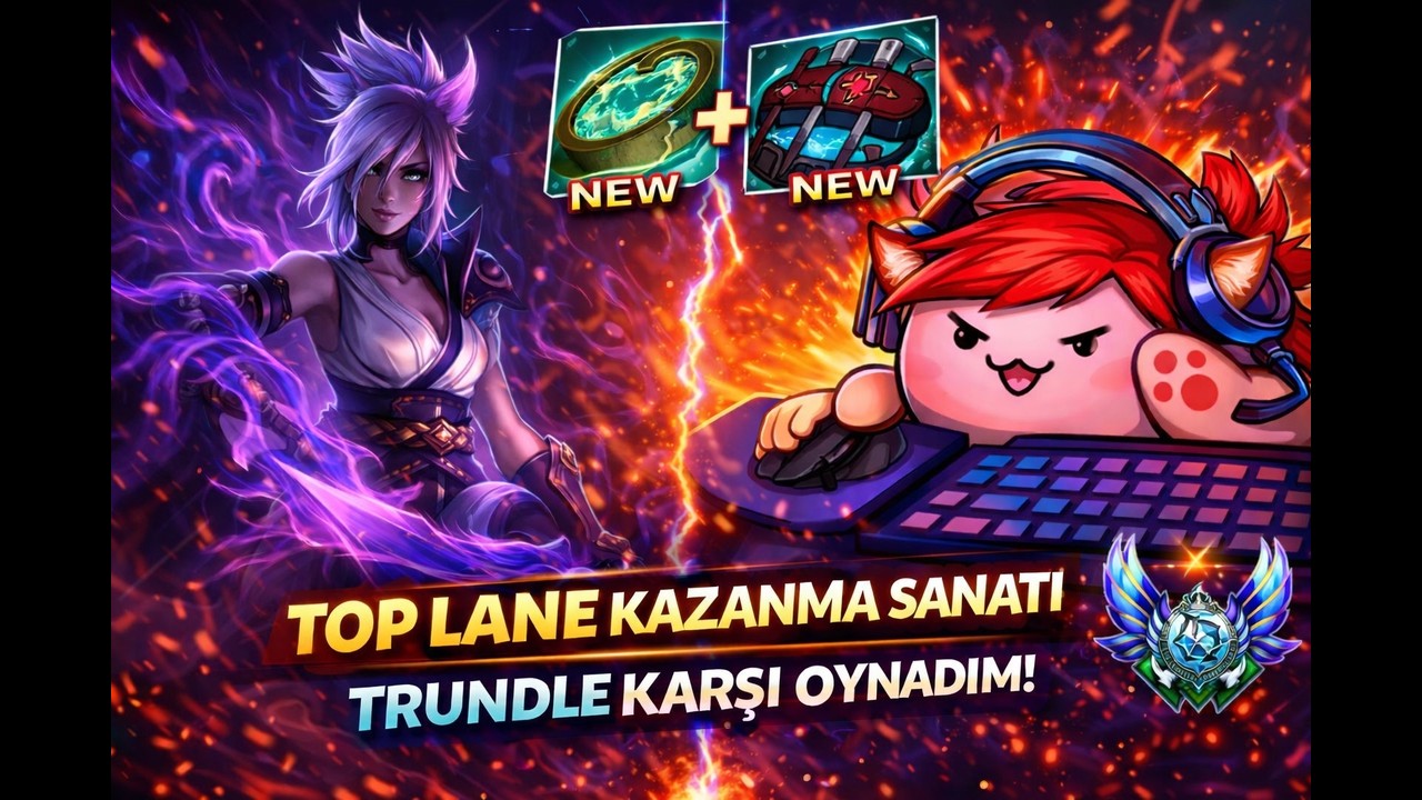 Top lane kazanma sanatı !! Riven vs Trundle !! Top lane hakimiyeti !! #leagueoflegends #riven #lol