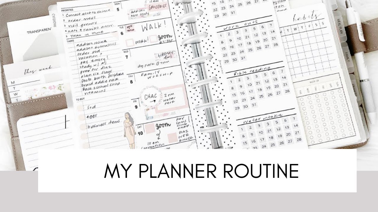 My IN-DEPTH Planner Routine | At Home With Quita