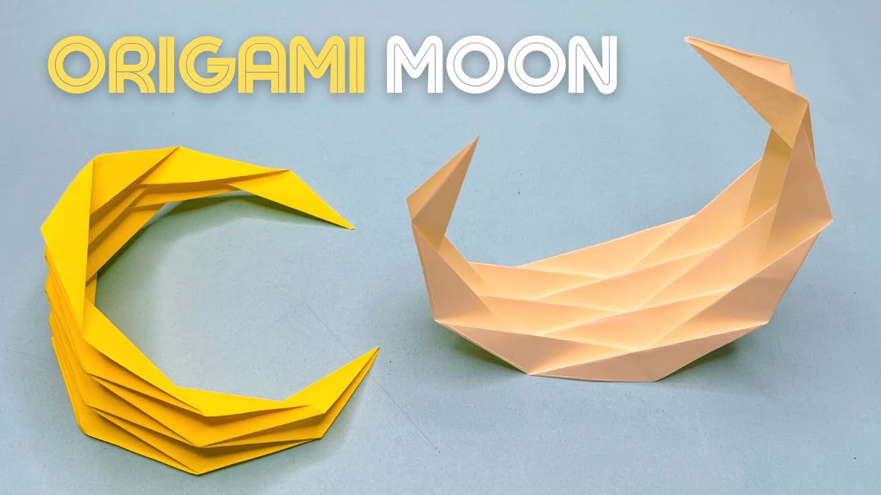 Easy Origami Moon | Easy Paper Crafts