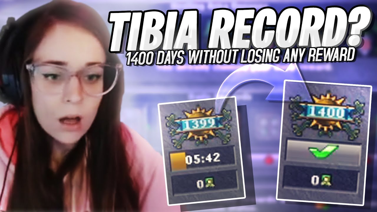 1400 DAYS WITHOUT LOSING THE REWARD! NEW RECORD?😱 - TibiaClips #TibiaFerumbrinha🧙
