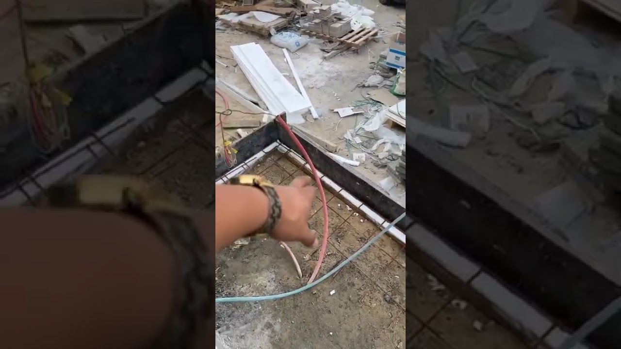 تنفيذ درج خارجي شرائح مع اضاءة مخفية