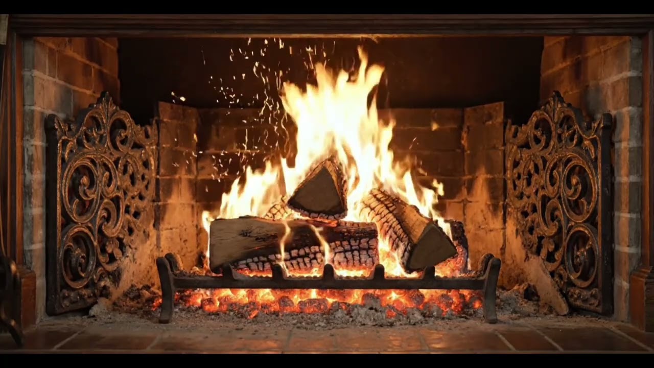 🔥 Real Crackling Fireplace | Relaxing Wood Fire Sounds | 1Hour (Pure Ambience - No Music)