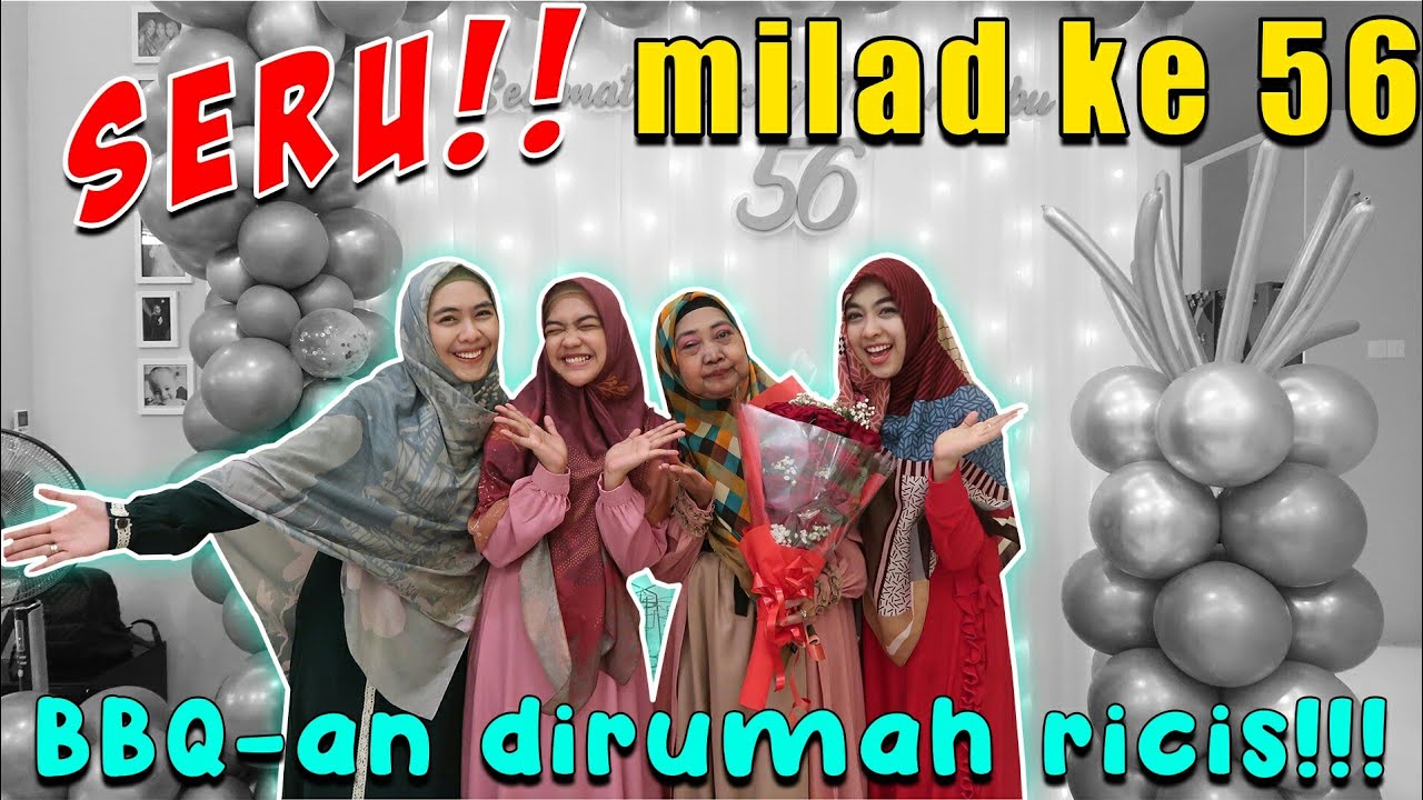 Kumpul keluarga di Milad Ibu ke 56 tahun. Ria Ricis dr. shindy putri