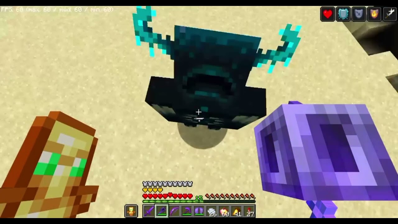 Ep:1 Pvp Com Um Warden Minecraft 1.21.5 @N8C6Crom6 @kevingames16 @oreon___ythd 