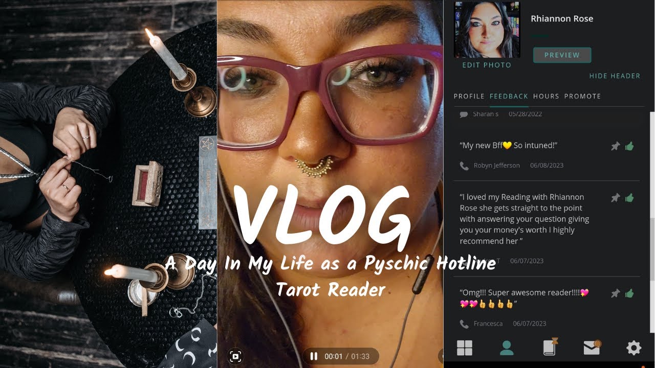 Day in the Life of a Hotline Psychic Tarot Reader 🎱