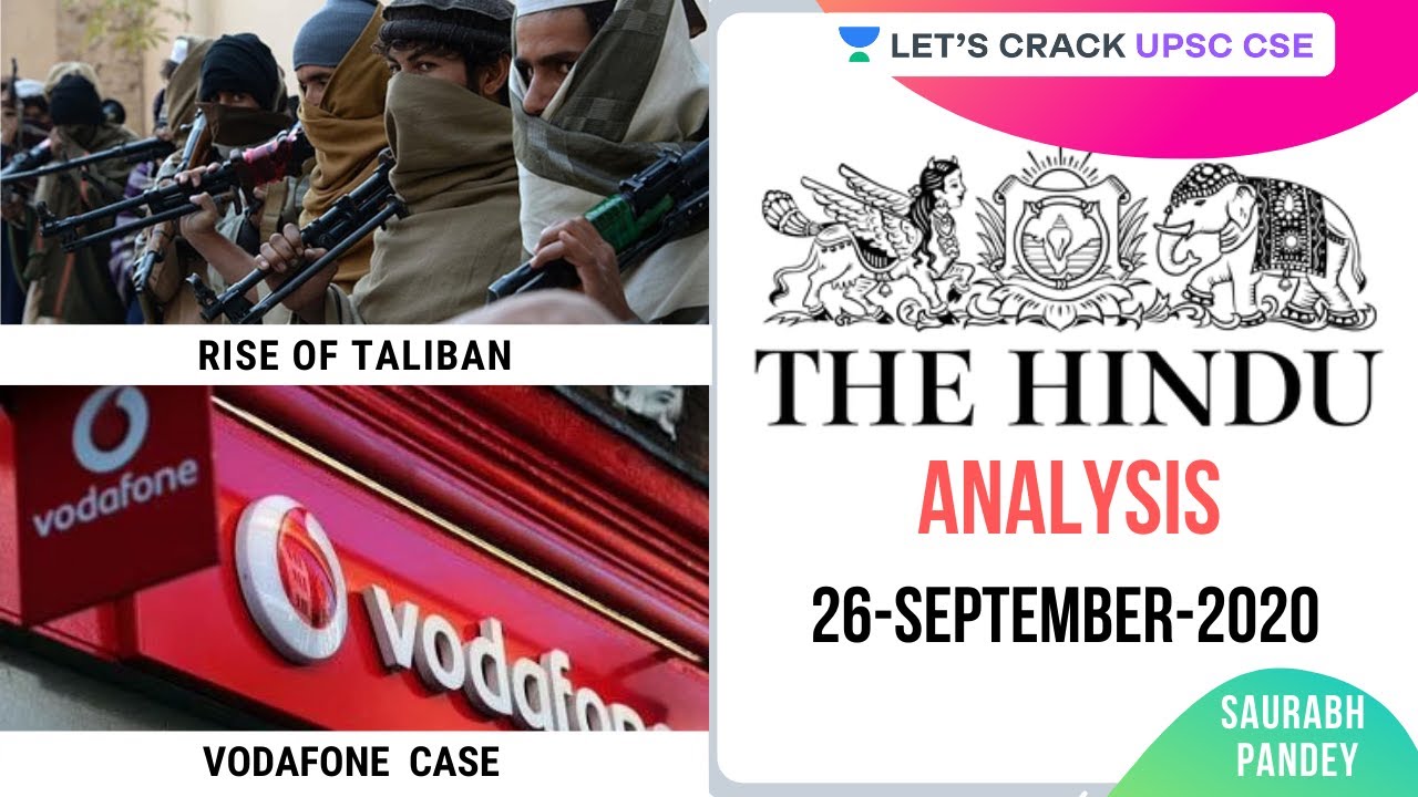 26-September-2020 | The Hindu Newspaper Analysis | Current Affairs for UPSC CSE/IAS | Saurabh Pandey