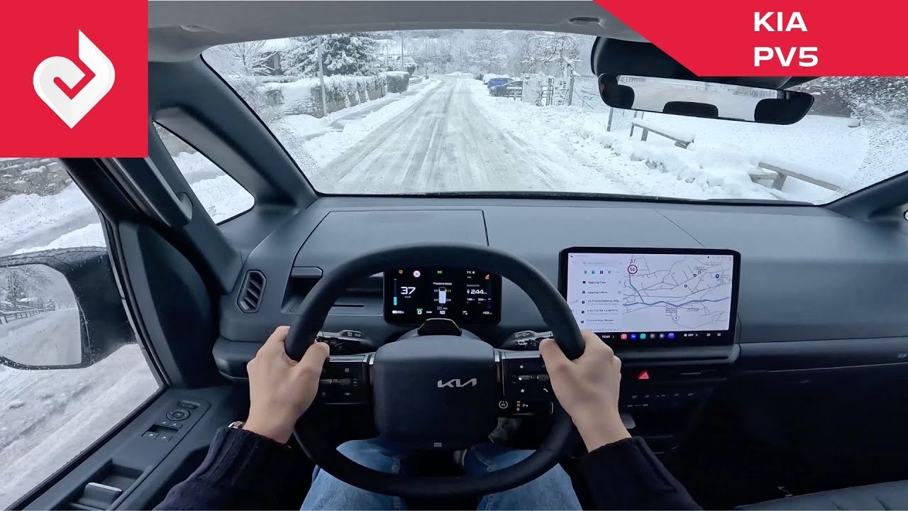 POV KIA PV5 | Walkaround, Looks, Interior, Space, Snow Driving