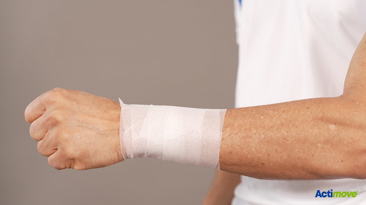 Cómo utilizar Tensoban en muñeca para proteger la piel, opción 1 | Actimove