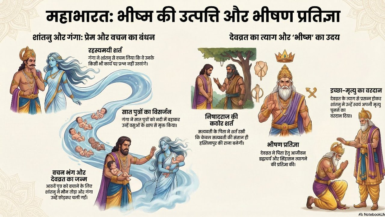 Mahabharat Episode 2 ⚔️भीष्म प्रतिज्ञा: देवव्रत का महात्याग और अटूट संकल्प #viral महाभारत
