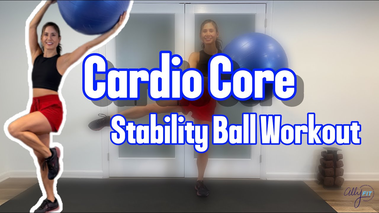 Fat Burning Stability Ball Workout | 35-Minutes | Full Body Home Workout