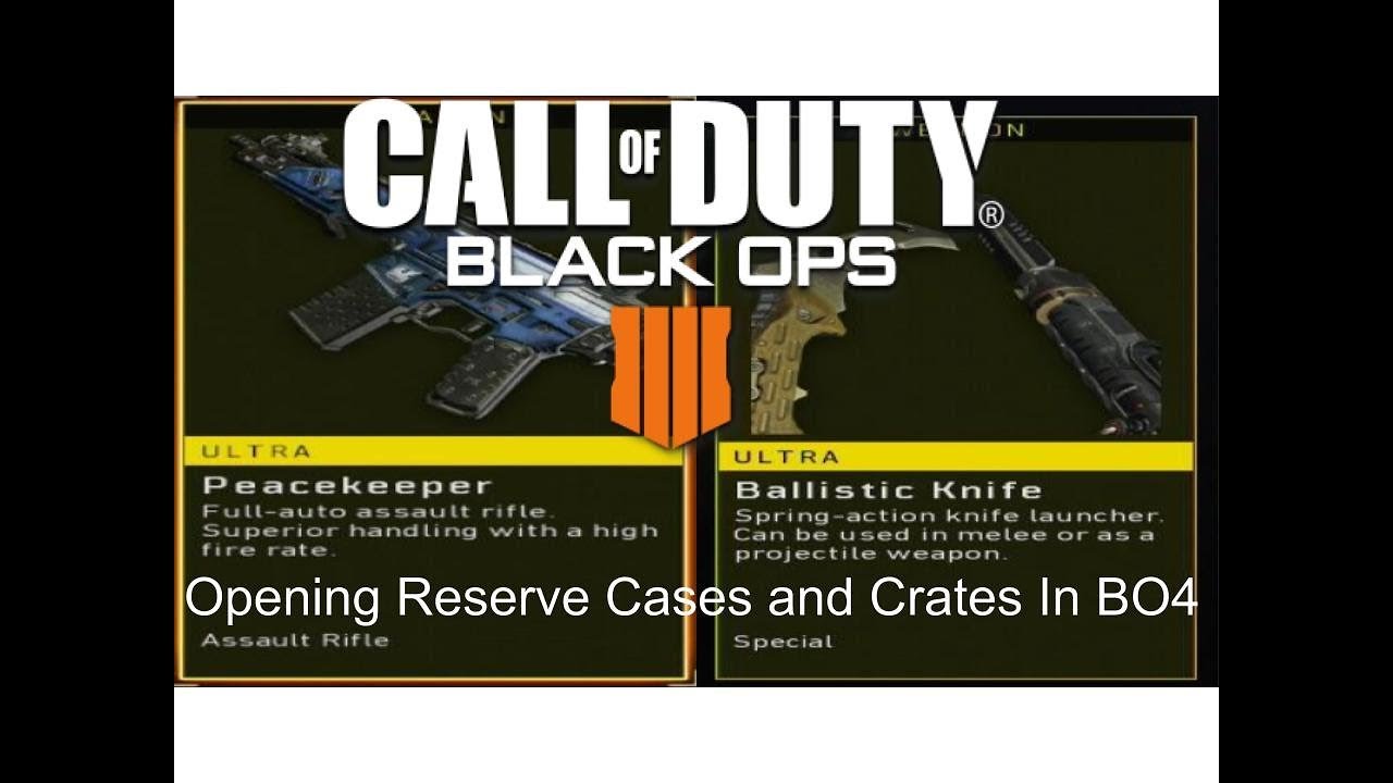 Opening Reserve Cases And Crates In BO4