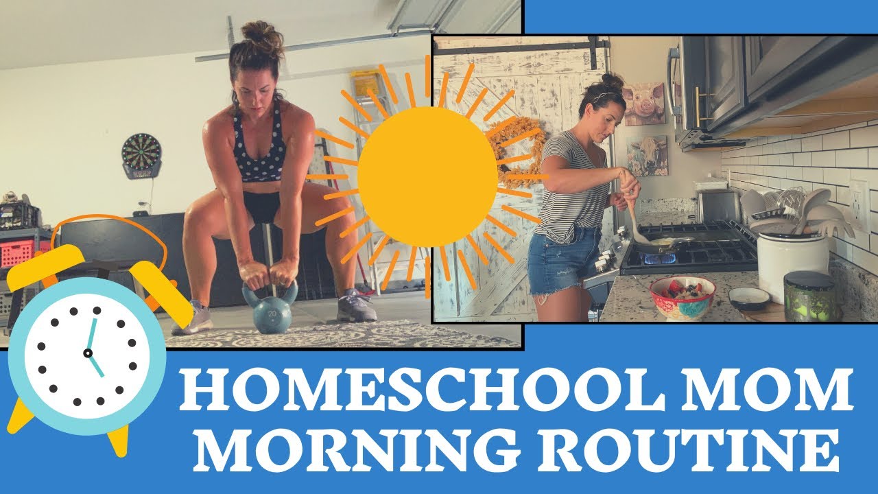 PRODUCTIVE HOMESCHOOL MOM MORNING ROUTINE||NEW*