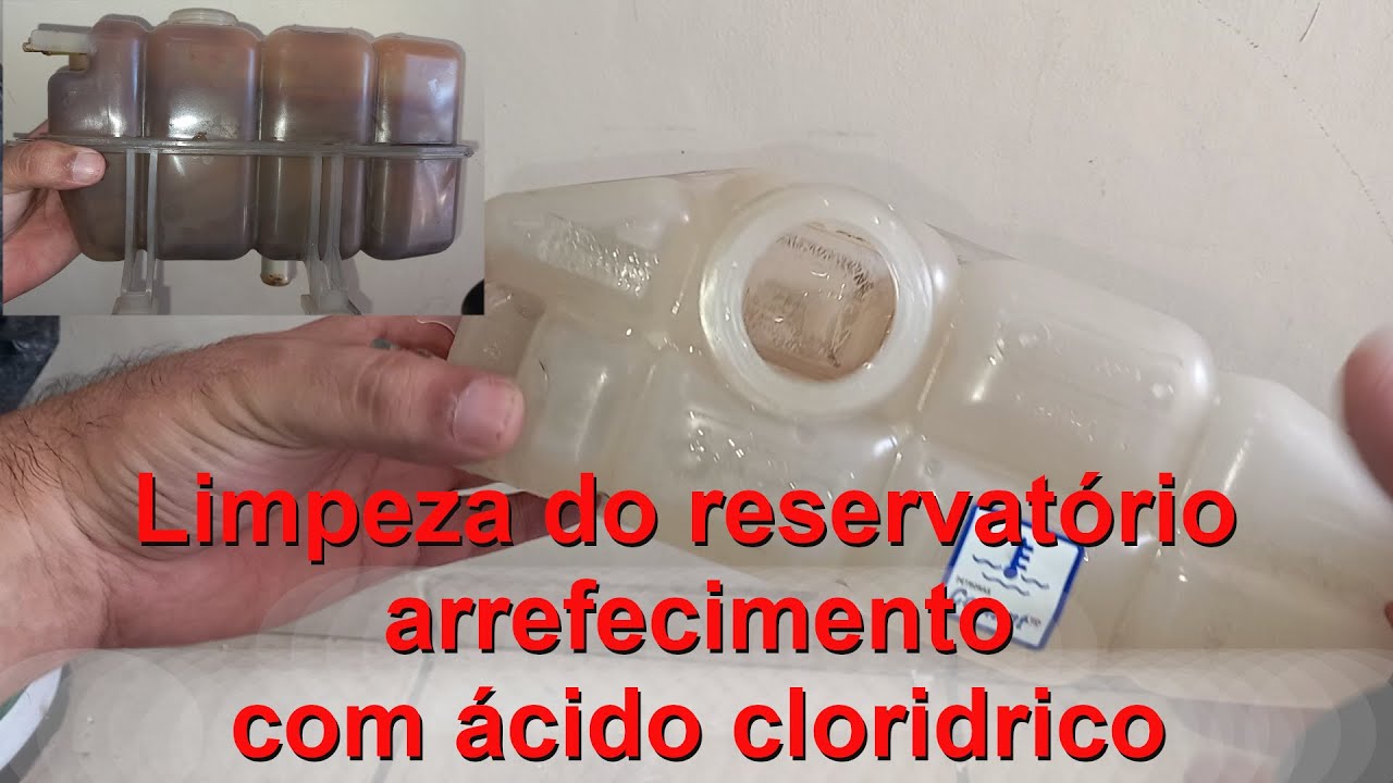 Recuperando reservatório de arrefecimento com ácido clorídrico e alumínio