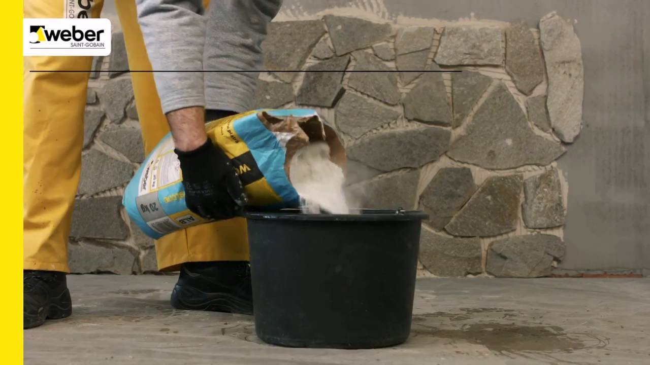 Cum să aplici chitul de rost pentru piatră webercolor stone