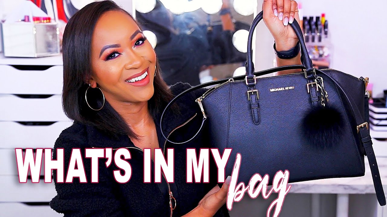 ЧТО В МОЕЙ КОШЕЛЬКЕ / СУМКЕ 2020 | БОЛЬШАЯ СУМКА MICHAEL KORS ИЗ САФФИАНОВОЙ КОЖИ ♡ Fayy Lenee