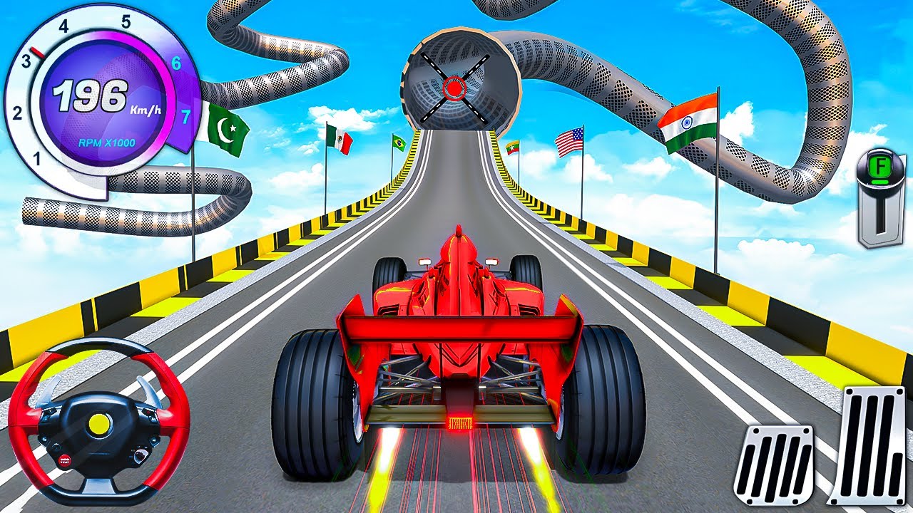 Impossible Mega Ramp Formula Car Racing 3D - Extreme GT Car Stunt Master 2025 - Android Gameplay