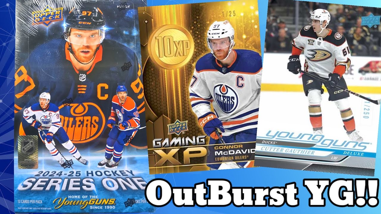 My Second Time Opening 24-25 Upper Deck Series 1 Hockey Hobby Box