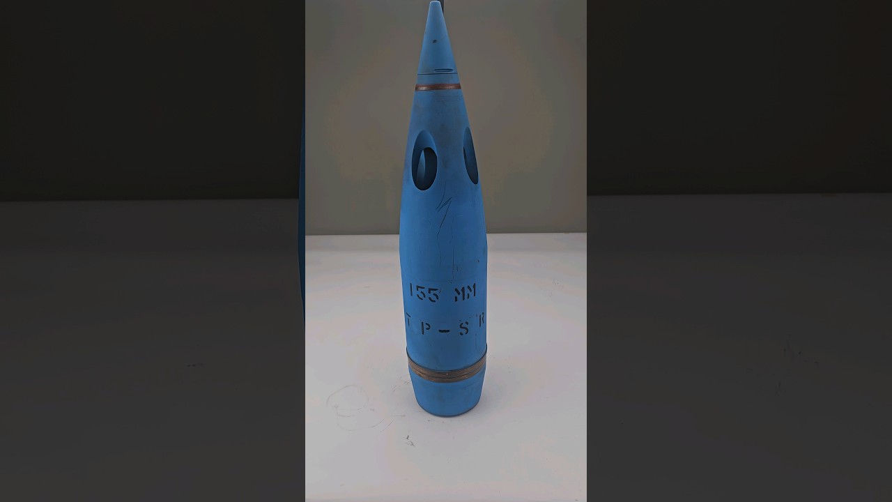 155mm Howitzer Short Range Target Practice Round #army #military #ordnance #history