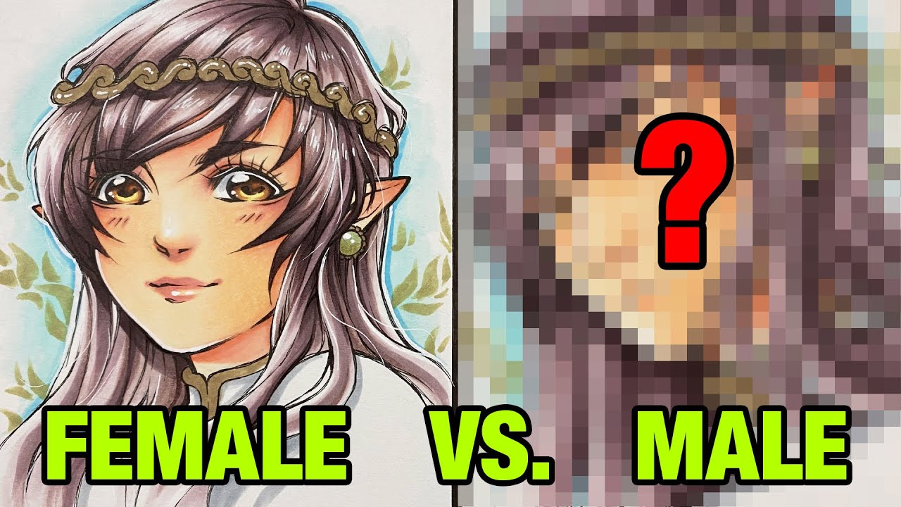 FEMALE VS. MALE - How I draw Females and Males in my Art Style!