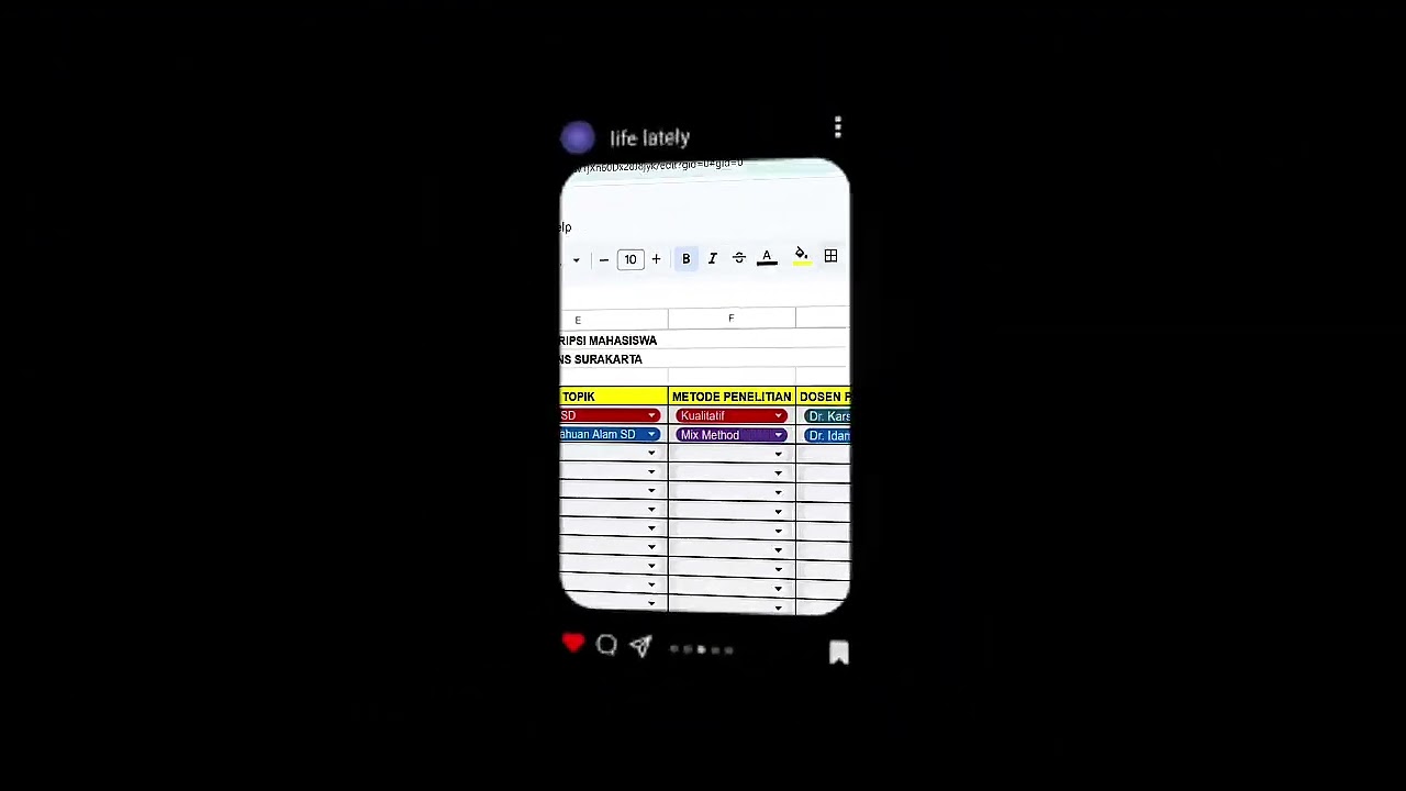 Tutorial Google Sheet untuk Pengumpulan Data Penelitian_Erina dan Deshika_6A_PGSD UNS