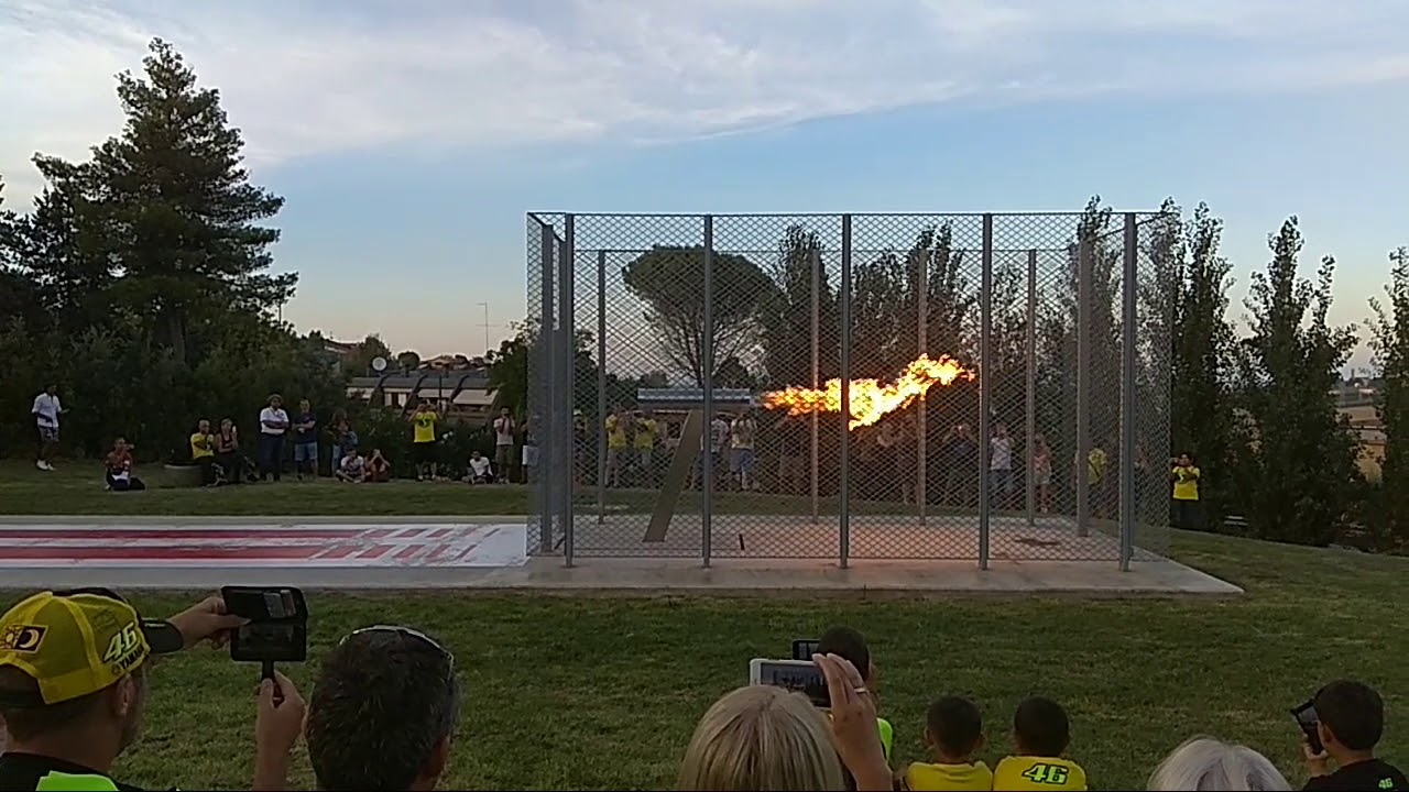 Marco Simoncelli flame Coriano Italy