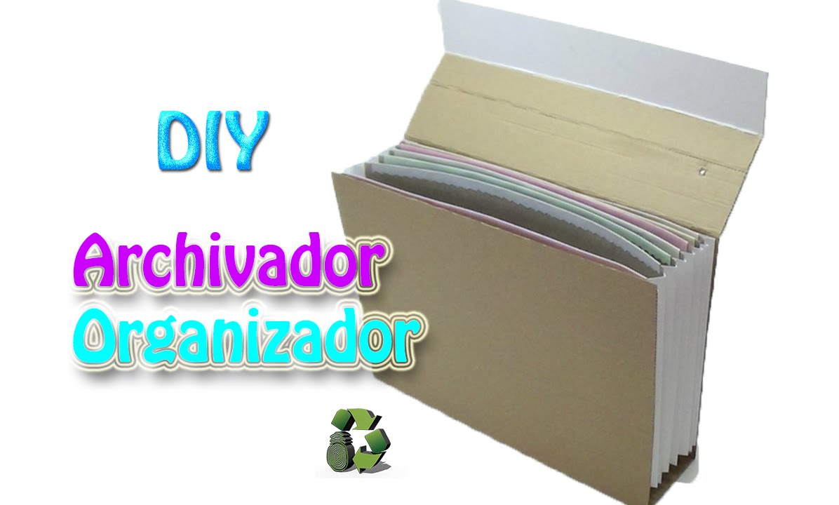 Como hacer una archivador (Reciclaje) Ecobrisa