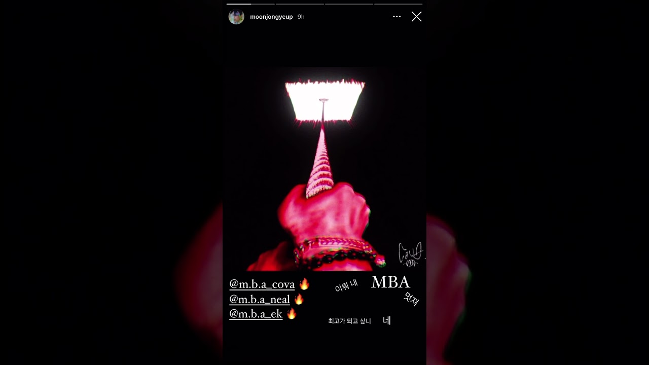 210627 @/moonjongyeup Instagram story update 