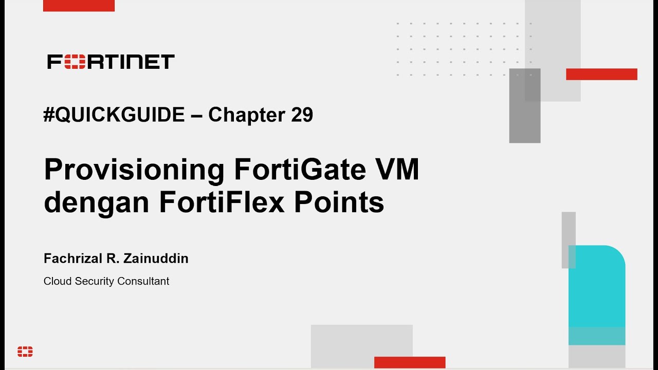 Quick Guide Chapter 29 : Provisioning FortiGate VM with FortiFlex Points