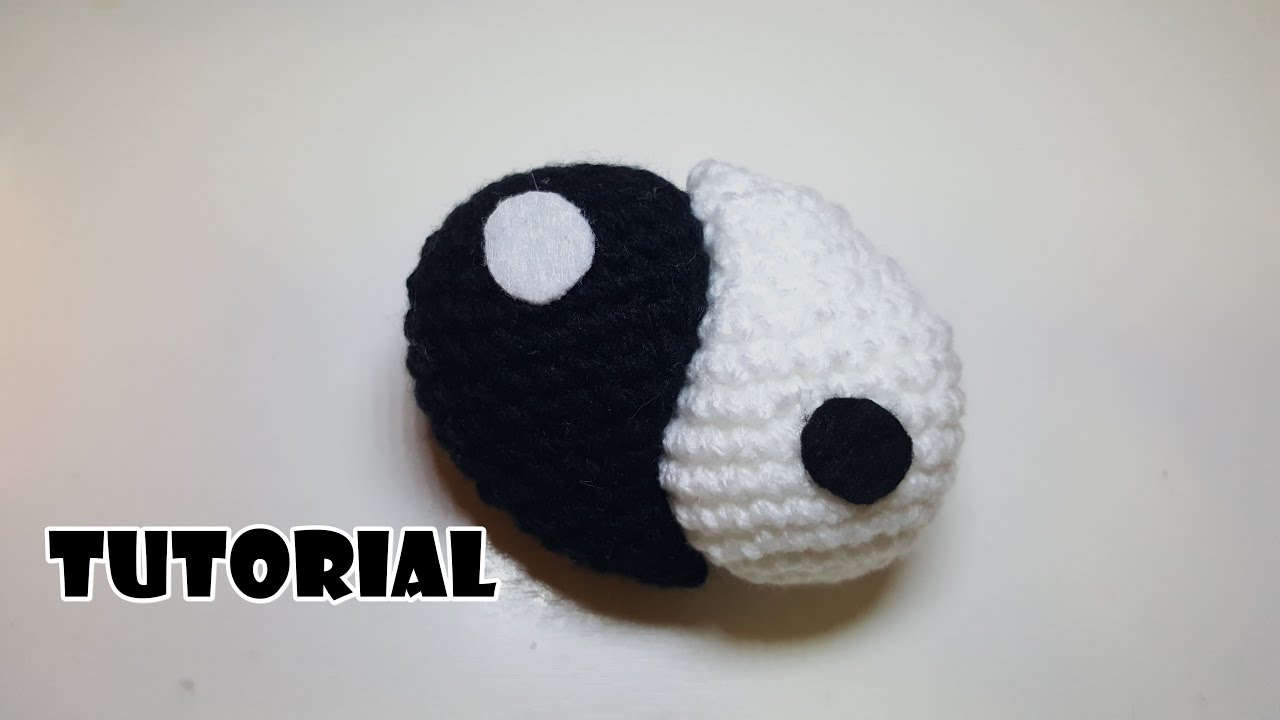 Tutorial YIN YANG amigurumi all'uncinetto - Crochet yin yang - facile - easy