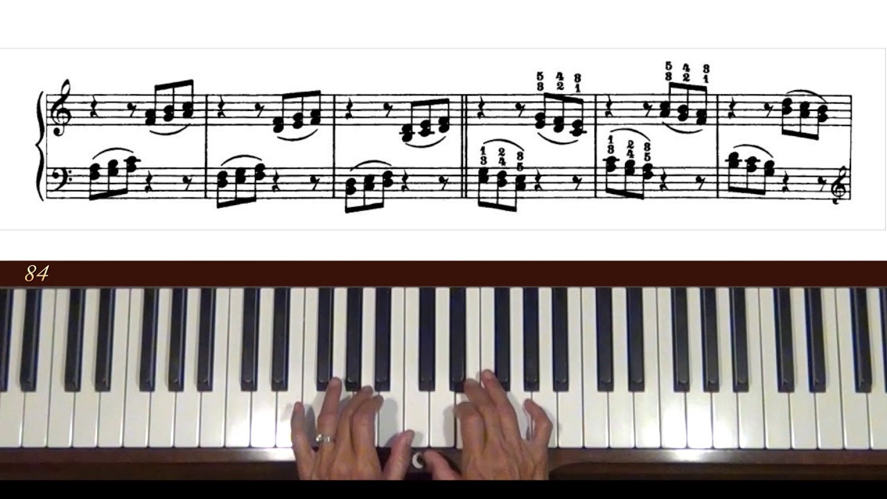 Ferdinand Beyer Vorschule im Klavierspiel Op. 101, Nos. 83 to 85 Piano Tutorial