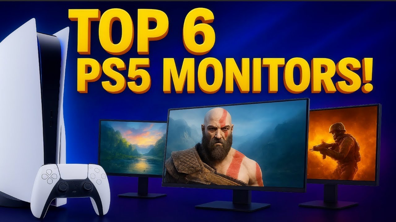 Top 6 Best Monitors for PS5 2025 | 4K, 120Hz, HDR, HDMI 2.1