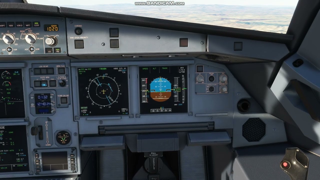 Airbus A320 Circle To Land Approach
