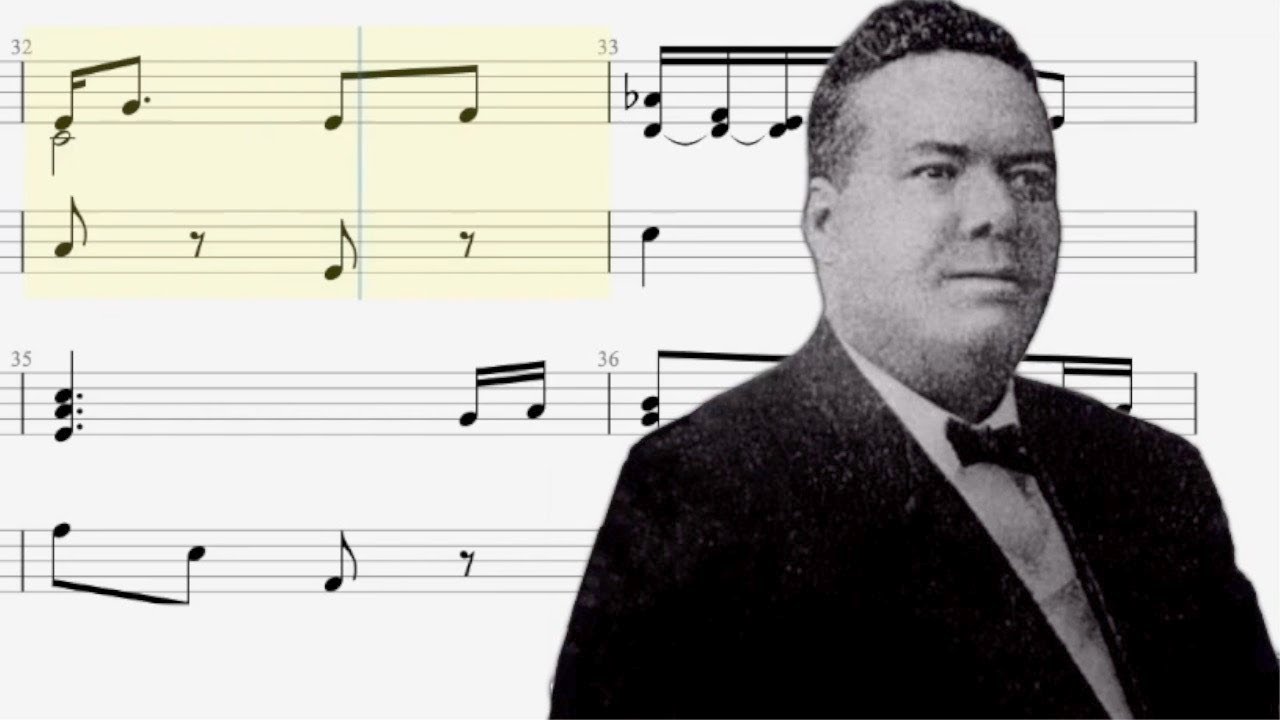 When Sambo Goes to France by Tom Turpin (1917, Ragtime piano)