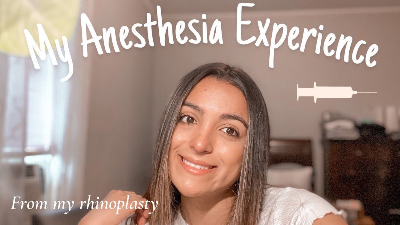 What anesthesia feels like | My Nose Job Experience | Preparing for anesthesia