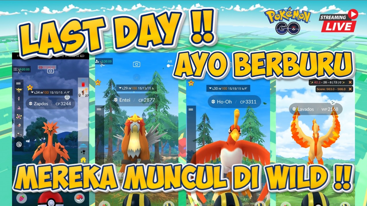 Pokemon GO Live !! LAST DAY !! SHARE SEMUA Koordinat Legendary Pokemon Gratis !! Ayo Berburu~ #live