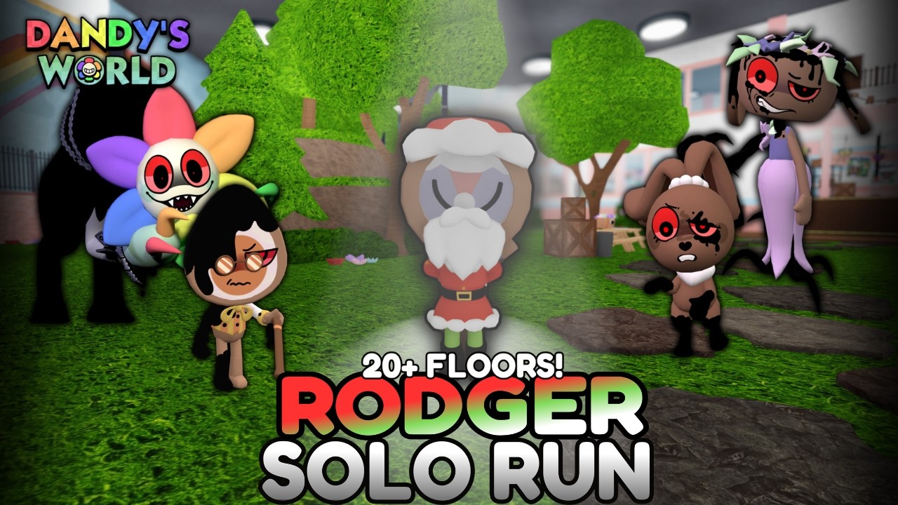 [NEW PC 🖥️] RODGER SOLO RUN (20+ FLOORS) | DANDY'S WORLD