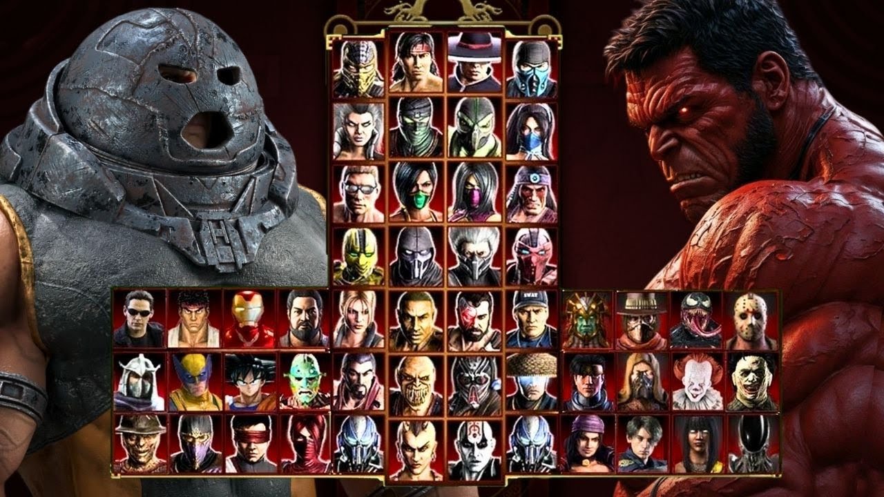 Mortal Kombat 9 - RED HULK & JUGGERNAUT MARVEL - Expert Tag Ladder - Gameplay @(1080p) - 60ᶠᵖˢ ✔