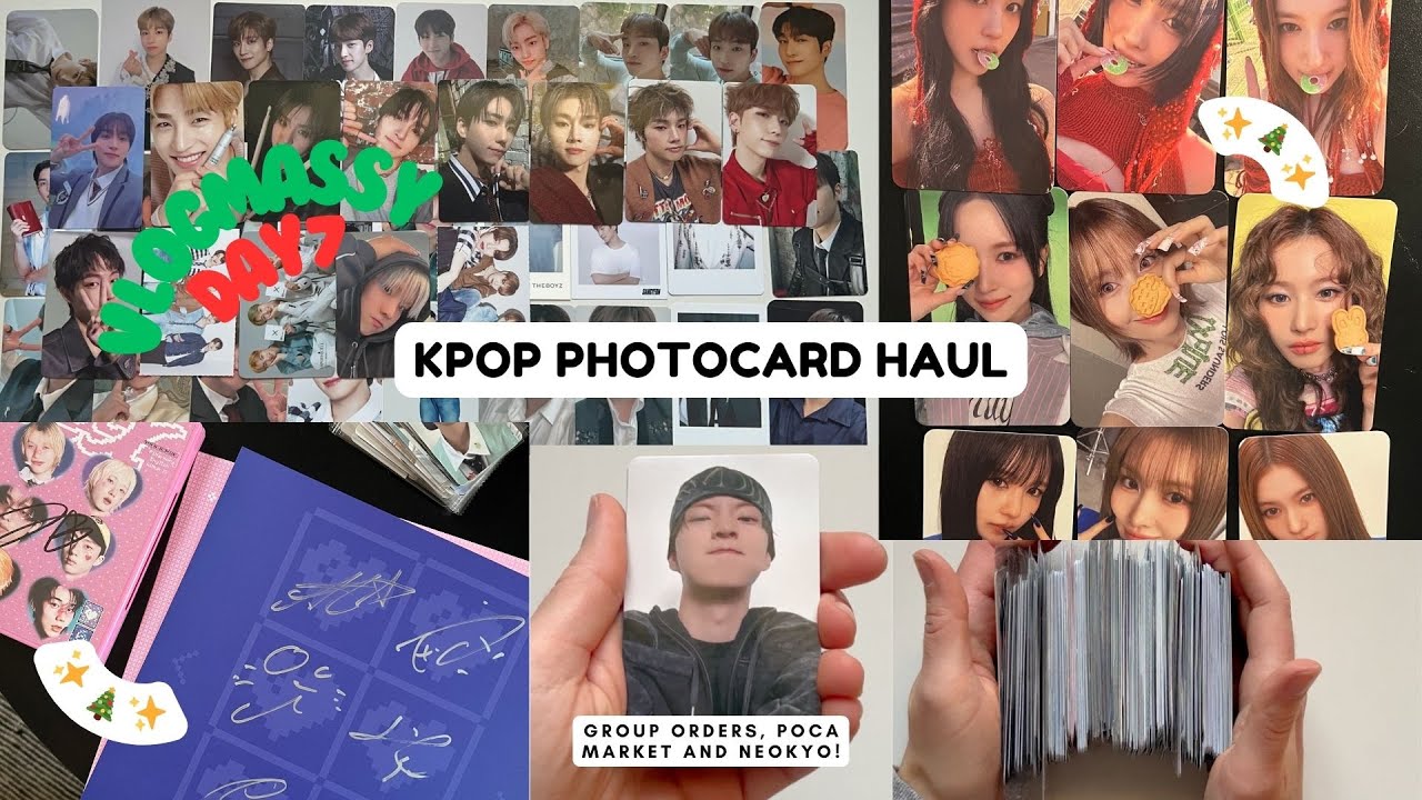 ✨ Vlogmassy! ✨ Day 7- huge kpop photocard haul, group orders, poca market and neokyo~