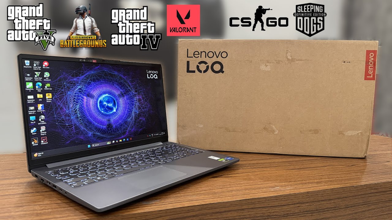 Lenovo LOQ Essential - i5 12450HX + RTX 2050 - Unboxing & 6 Games Tested 🔒🔓🔑🗝️