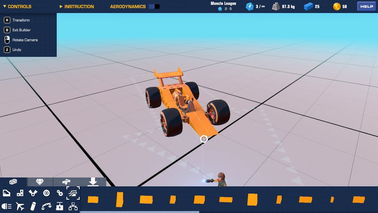 How to make a simple race car in Trailmakers