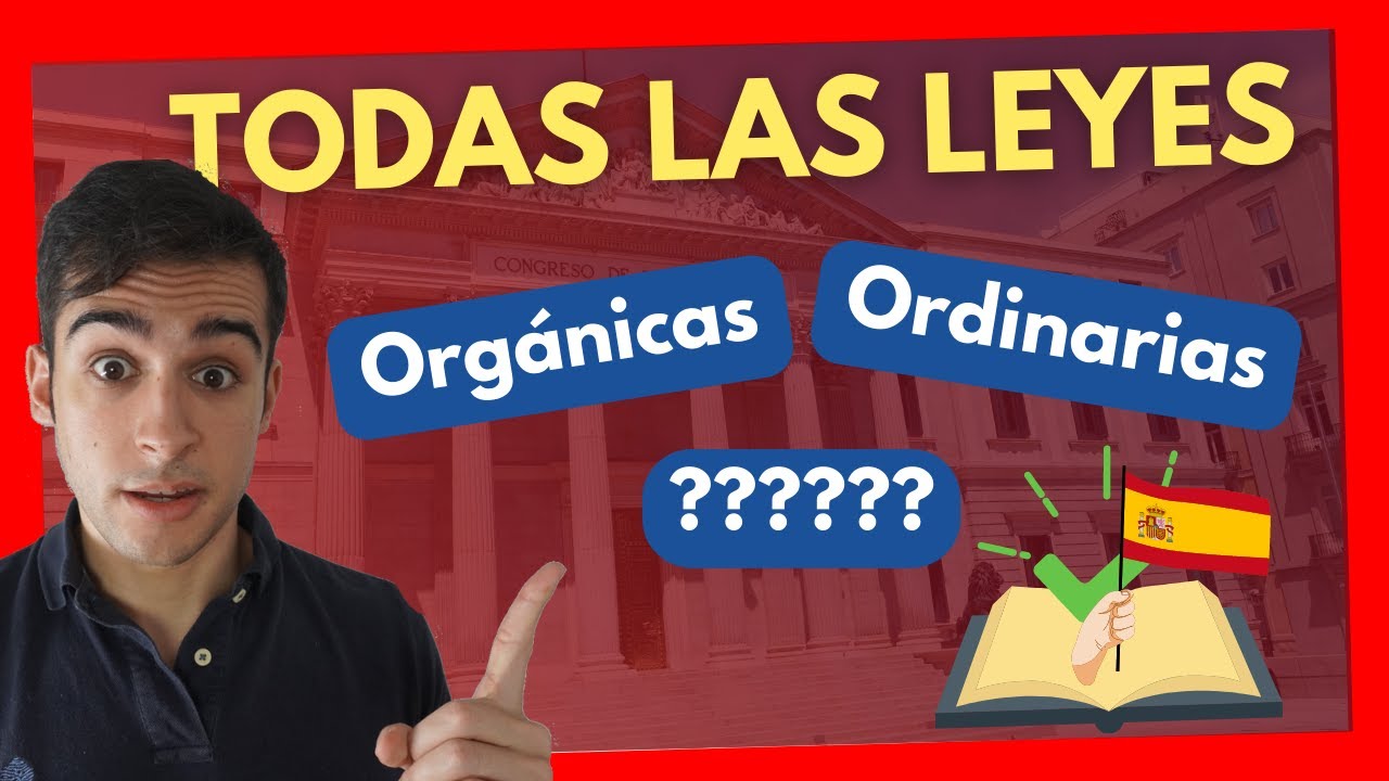 🔝 TIPOS DE LEYES en España: TODO explicado con EJEMPLOS y válido para Opositores.