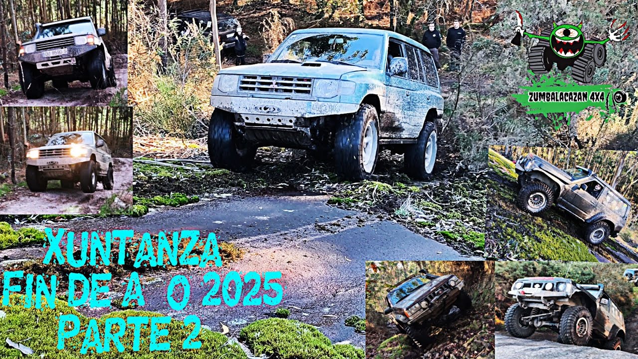 Xuntanza Fin de Año 2025 Parte 2° Trialeras y Cortafuegos 🚜🔥💯💯🚜🔝 #4x4 #offroad #galicia 