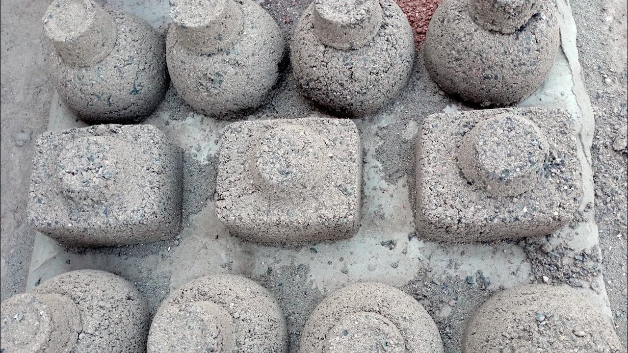 Asmry:Dusty ❣️ Sand mix Grey Concrete Dry Floor & Clay Pot Crumbling#pureredgritty  #asmr#crushing