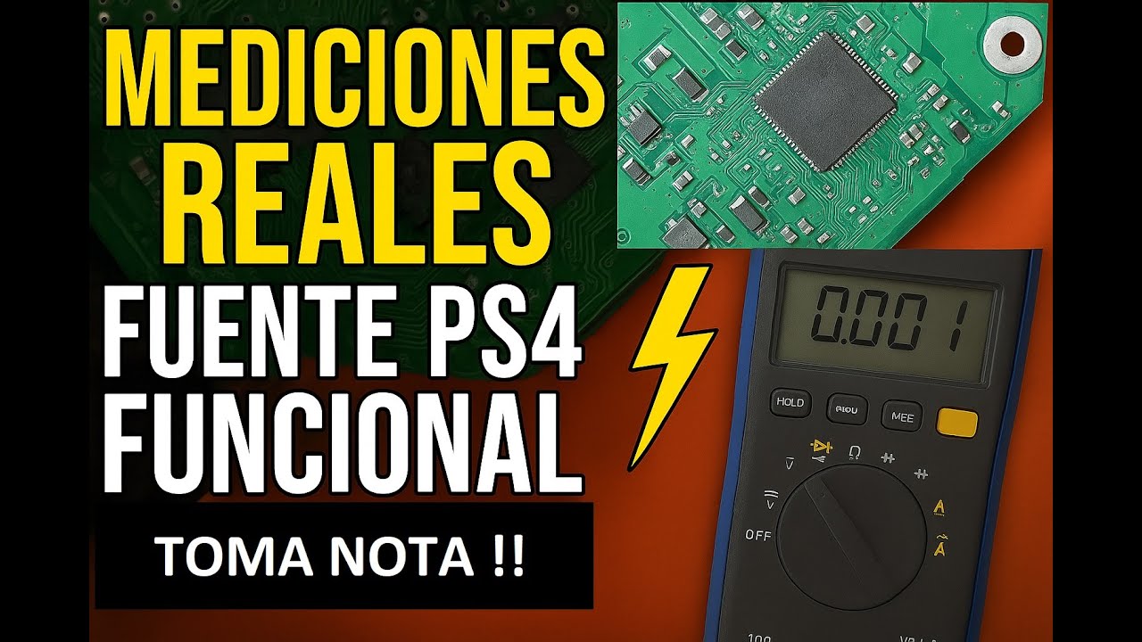 Cómo PROBAR y MEDIR una FUENTE de PS4 con TESTER – Mediciones reales y referencias