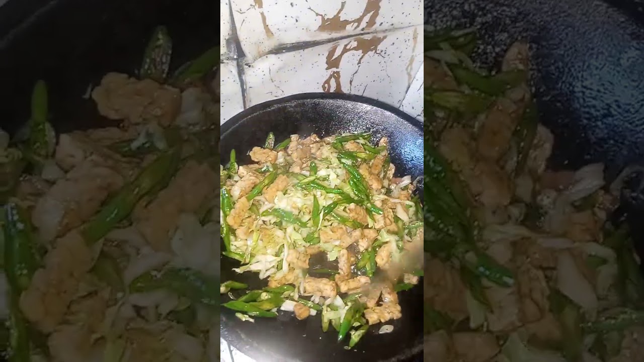 oseng tempe,kol sama kacang panjang mantap gaysd 