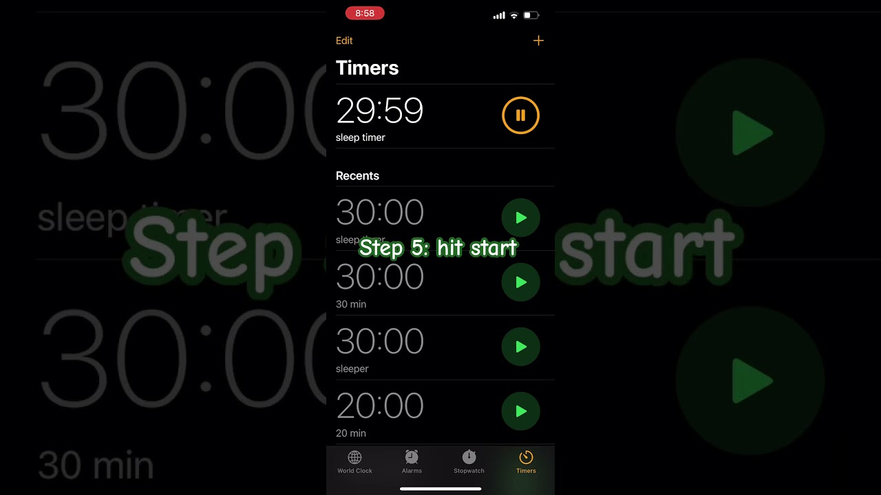 How to set a sleep timer on iPhone 