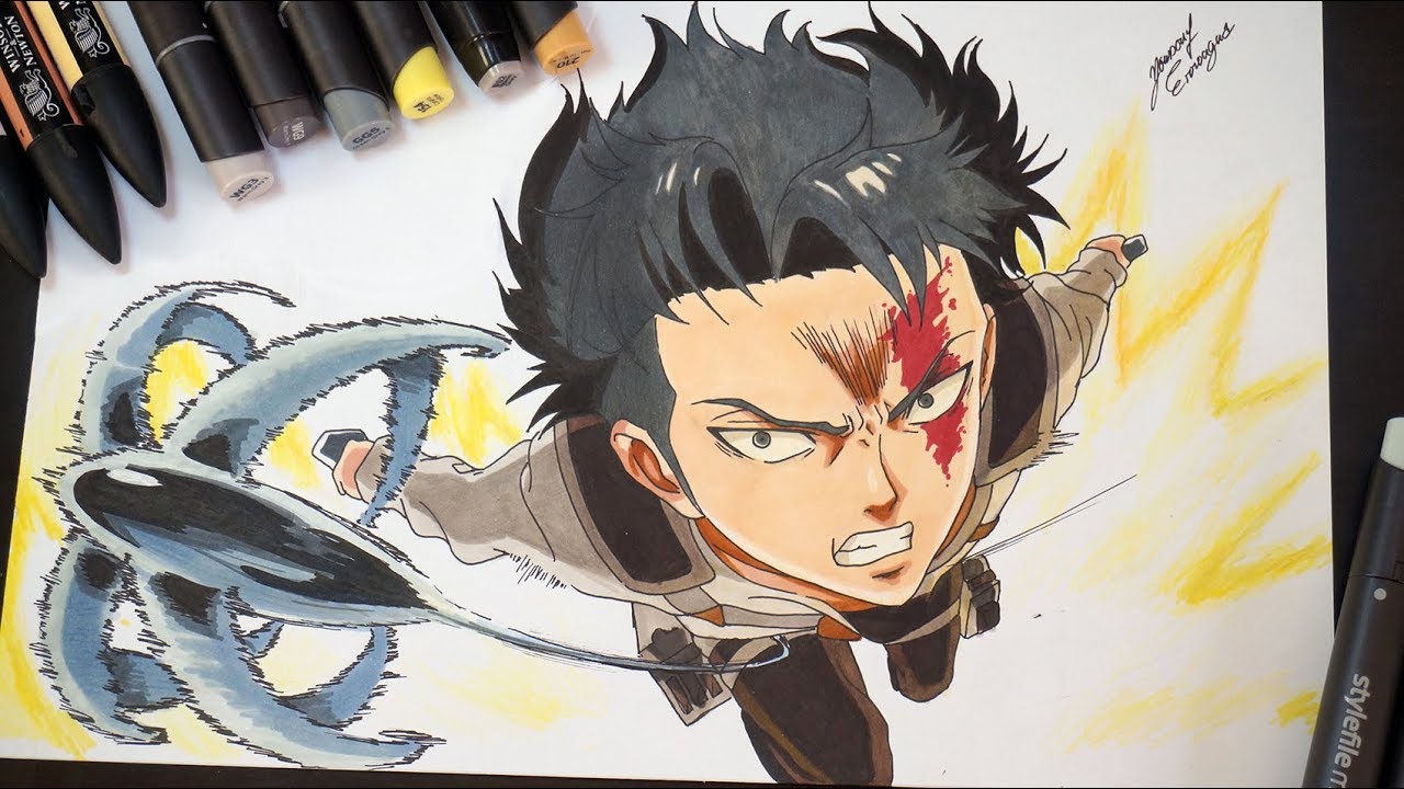 Drawing LEVI ACKERMAN From Attack On Titan